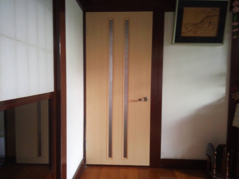 【余目店】鶴岡市Ｓ様邸　木製ドア交換